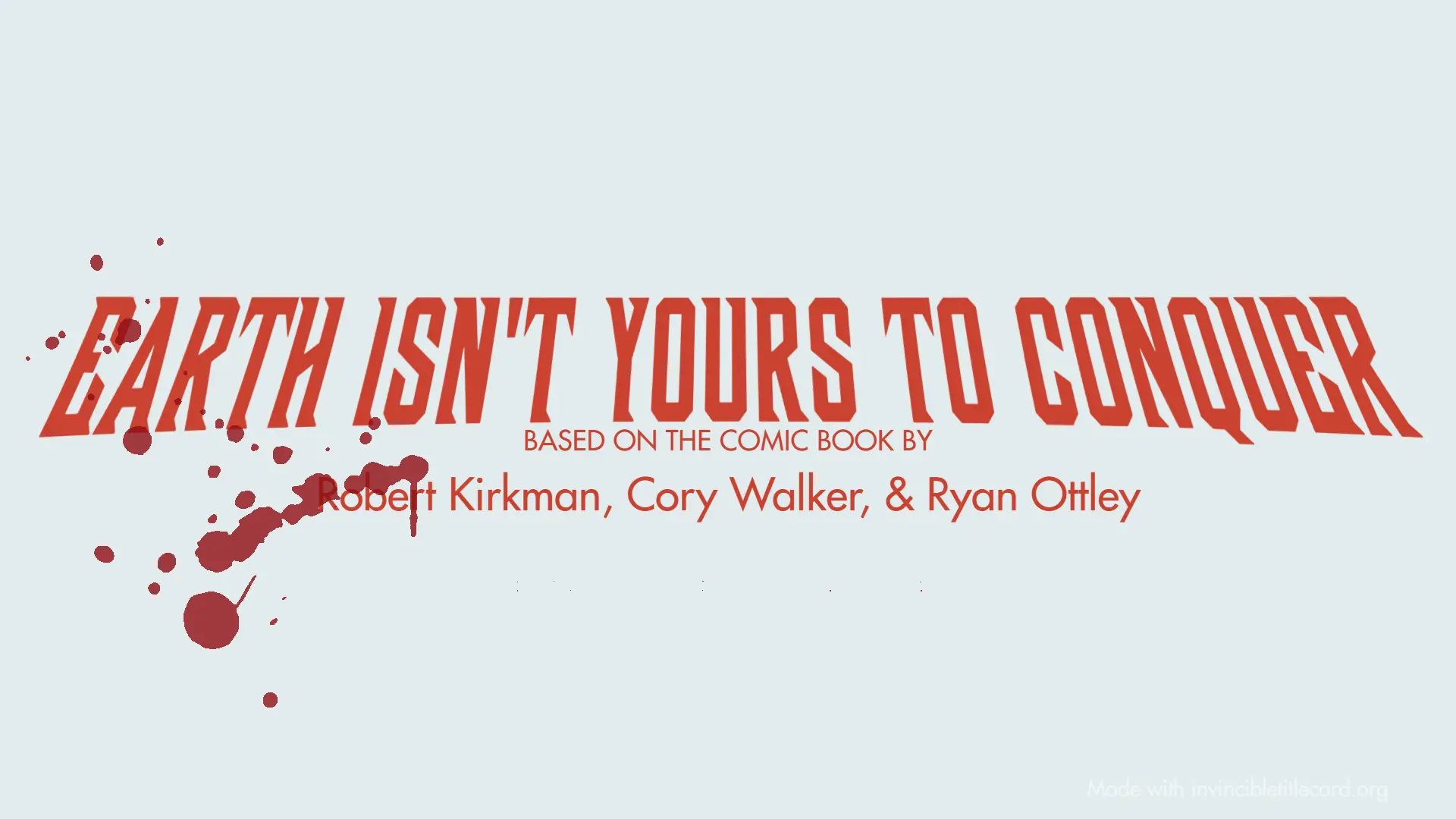 Omni-Man Title Card Example 2